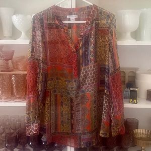India Paisley XL Liz Claiborne Blouse